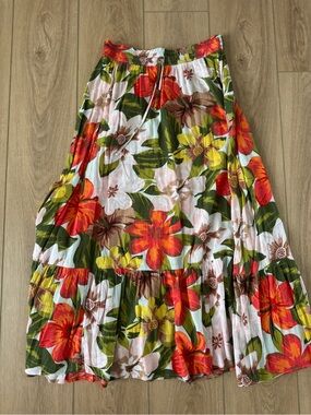 aerie Floral Maxi Skirt S/P